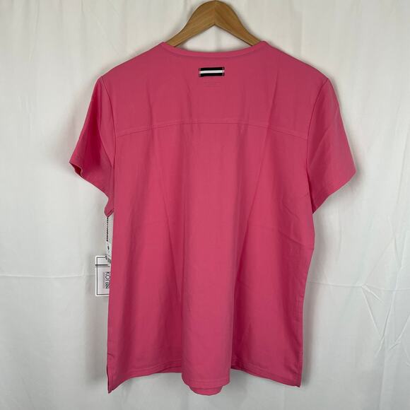 Koi Next Gen Hustle and Heart Rose Pink Scrub Top Short Sleeve 1019-054 Size XL - Picture 7 of 9